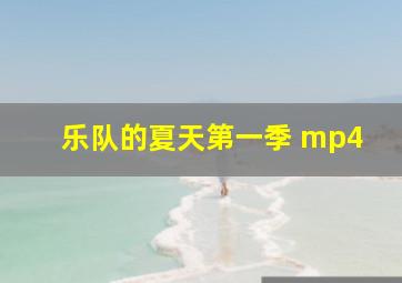 乐队的夏天第一季 mp4